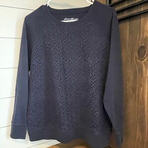 Eddie Bauer textured sweatshirt